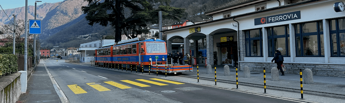 Cog train at Capolago